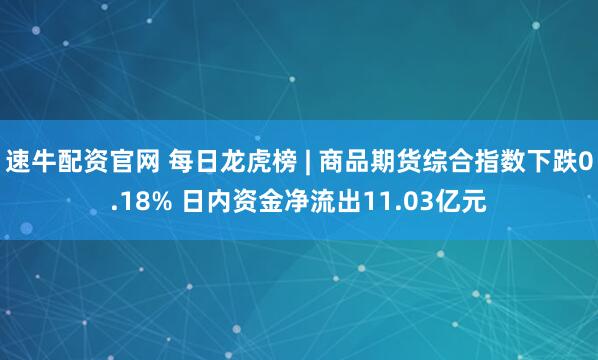 速牛配资官网 每日龙虎榜 | 商品期货综合指数下跌0.18% 日内资金净流出11.03亿元
